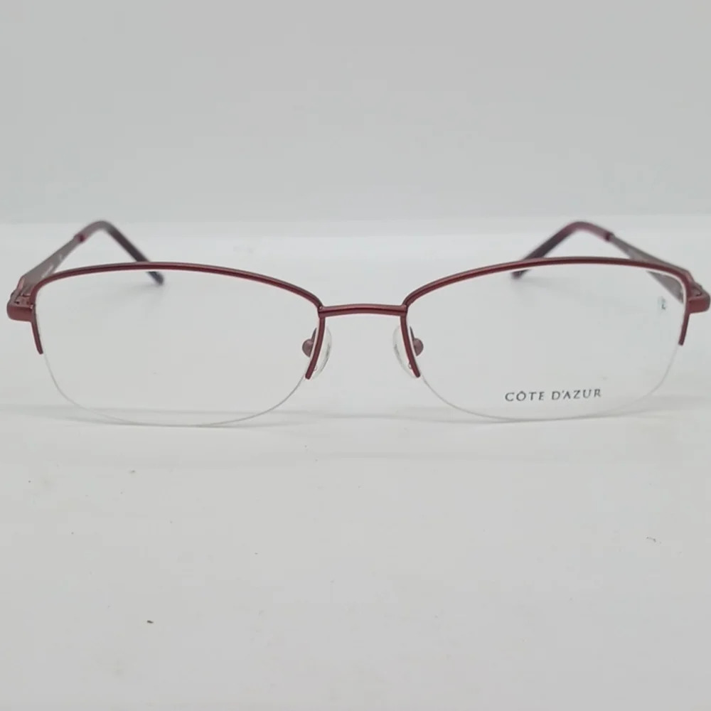 NWT UNISEX COTE D'AZUR EYEGLASS FRAMES 228 BURGUNDY